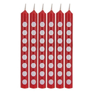 Imagem de Velas de bolo de anivers rio Creative Converting com 12 bolinhas