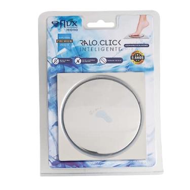 Imagem de Ralo Click Inox Quadrado Inteligente 10 x 10cm Flvx