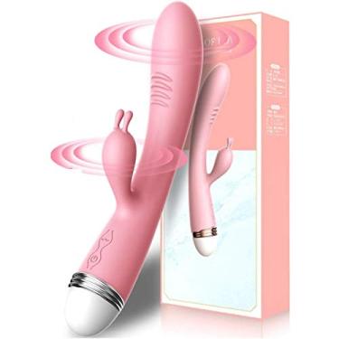 Imagem de Vibrador Duplo Coelho à Prova d’Água Recarregável para Ponto G Feminino Brinquedo Erótico Morashop