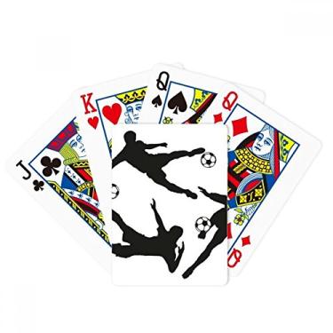 Imagem de DIYthinker Surround Football Silhouettes Sports Poker Baralho Tabuleiro Presente