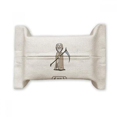 Imagem de Egypt Mummy Halloween Death Horus suporte para capa de papel de tecido facial bolsa de linho de algodão