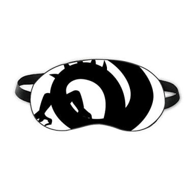 Imagem de Contorno de dragão chinês, padrão chinês, protetor de olhos macio para noite