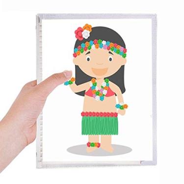 Imagem de Caderno de desenho do Havaí Beautiful Girl com folhas soltas e diário recarregável
