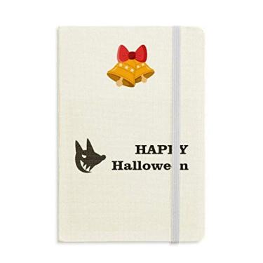Imagem de Caderno de Halloween com tema de fantasma feliz para cães