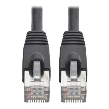 Imagem de Cabo Ethernet Tripp Lite Cat6a (M/M), cabo Cat6a blindado, cabo de rede STP, 10 Gbps, PoE, Aqua, 3 pés (N262-003-AQ)