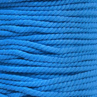 Imagem de Corda de algodão natural torcido - 1/10 polegada - cores sólidas - disponível em comprimentos de 3 metros, 7,5 m, 1,5 m e 30 m