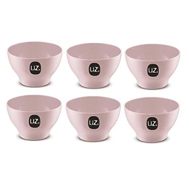 Imagem de Kit 6 Cumbucas Tigelas 500ml Plástico Atóxico Bpa Free UZ cor:Rosa