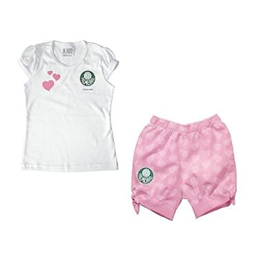 Imagem de Conjunto Infantil Palmeiras Rosa Oficial Torcida Baby