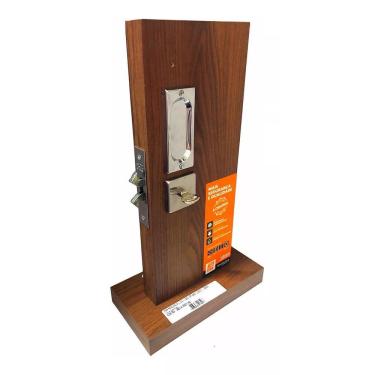 Imagem de Kit Fechadura Porta Banheiro De Correr C/ 2 Conchas Puxador