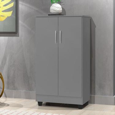 Imagem de Armário Multiuso 2 Portas Smart Cinza