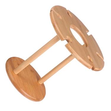 Imagem de COLLBATH 1Pc Suporte De Vidro De Vinho De Madeira Rack De Armazenamento De Vinho Organizador De Armazenamento De Garrafa De Bebida Cavaletes De Pé Para Exibição De Vinho Rack De Vidro Mesa
