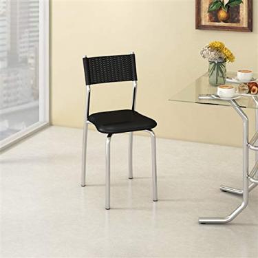 Imagem de Cadeira de Cozinha estofada Mônaco C142 - Preto