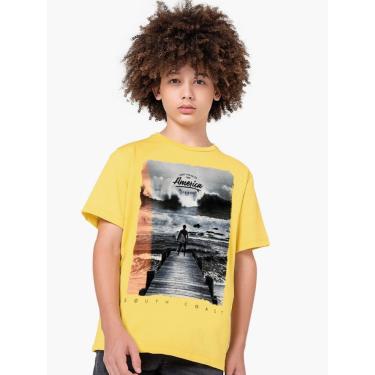 Imagem de Infantil - Camiseta Meia Malha Menino Lemon Amarelo  menino