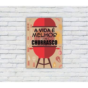 Imagem de Placa Decorativa MDF Cantinho do Churrasco 11