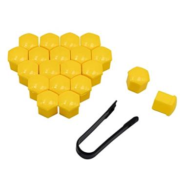 Imagem de Porca de roda 20 peças porca de roda tampa de cabeça de parafuso tampas de parafuso de proteção decoração exterior aros de parafuso de proteção acessórios de carro 17mm 19mm 21mm tampas de porca de