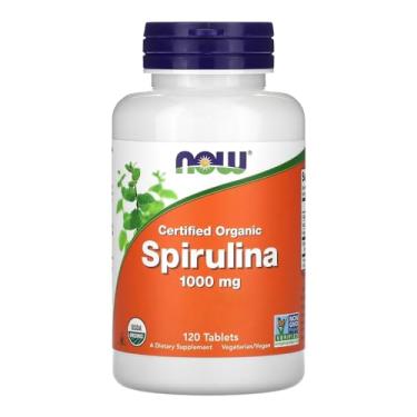 Imagem de Spirulina 1000 Dupla Força Now Foods 120 Tabls Importado