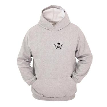 Imagem de Moletom Masculino Canguru Flanelado Skate Capacete Inverno
