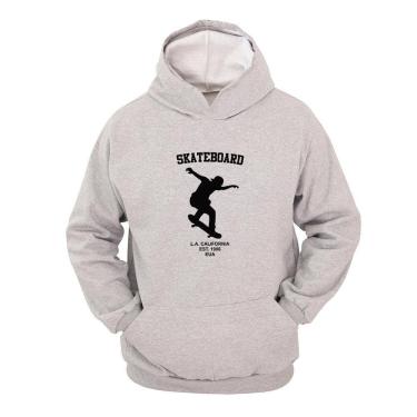 Imagem de Moletom Masculino Canguru Flanelado Skate California Inverno