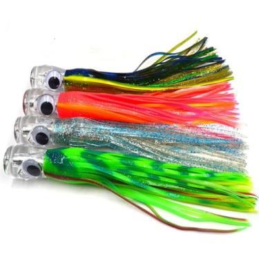 Imagem de kmucutie 11 polegadas Trolagem isca grande jogo pesca Marlin atum 4 peças/lote