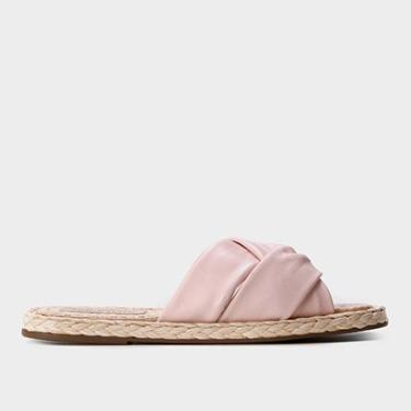 Imagem de Espadrilhe Couro Santa Lolla Flat Cruzada Feminina-Feminino