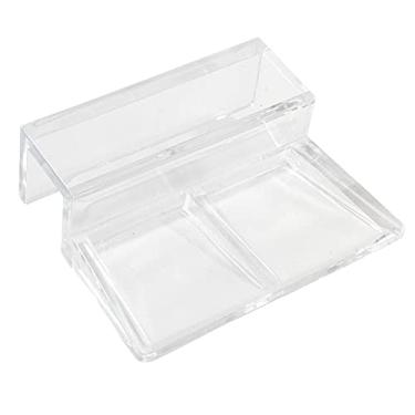 Imagem de Cionyce Pacote com 8 clipes de tampa de aquário DIY Suporte de tampa de aquário de acrílico transparente Suporte de vidro de aquário de 12 mm (12 mm)
