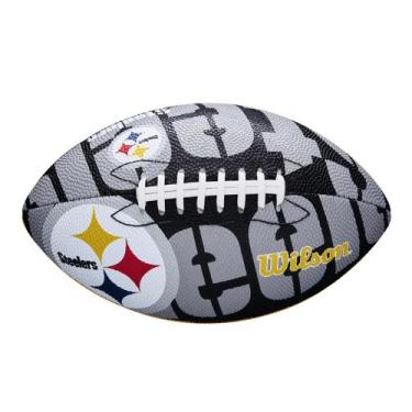 Imagem de Bola Futebol Americano Wilson Nfl Pittsburgh Steelers Team Logo Jr