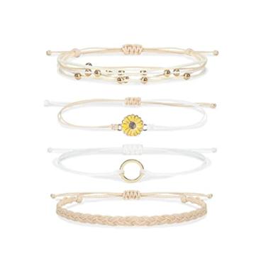 Imagem de Harry and Henry Pulseiras de cordão Boho para meninas adolescentes, presentes modernos, à prova d'água, pulseiras de amizade, pulseiras de tornozelo para mulheres, lembrancinhas de festa para