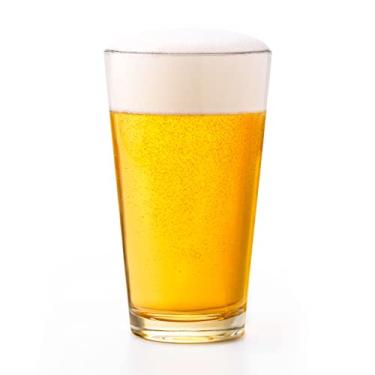 Imagem de Libbey Copo de cerveja com borda DuraTuff (1639HT), 473 ml, Clear, 16oz, 12