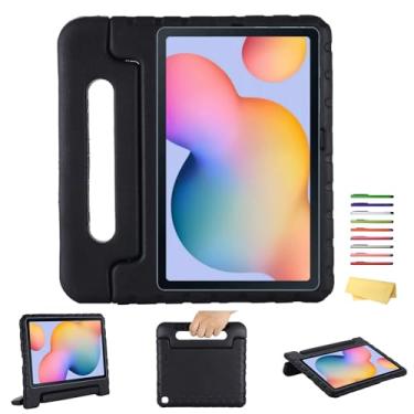 Imagem de UUcovers Capa infantil para tablet Galaxy Tab S6 Lite de 10,4 polegadas 2024/2022/2020 (SM-P620/P625/P613/P619/P615/P610), capa com alça giratória com suporte para caneta S/suporte, capa leve de EVA