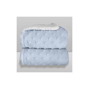 Imagem de Cobertor Donna Laço Bebê Plush com Sherpa Hearts
