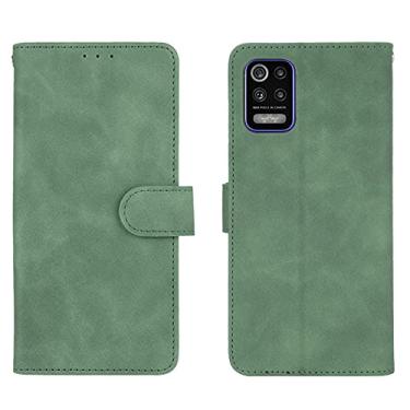 Imagem de Capa para LG K62, capa para LG K52, carteira carteira flip dinheiro compartimentos para cartão de identificação de crédito suporte de couro PU clipe magnético capa para celular LG K62 / LG K52 / LG