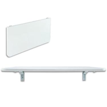 Imagem de Mesa Dobrável Retratil De Parede 77x40 Cozinha, Sala, Jantar, Estudo, MultiUso