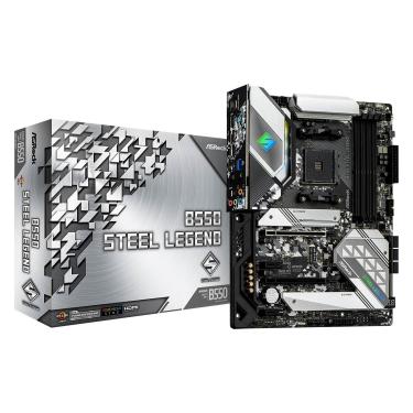 Imagem de Placa Mãe AsRock B550 Steel Legend AMD AM4 Chipset B550 4xDDR4 ATX