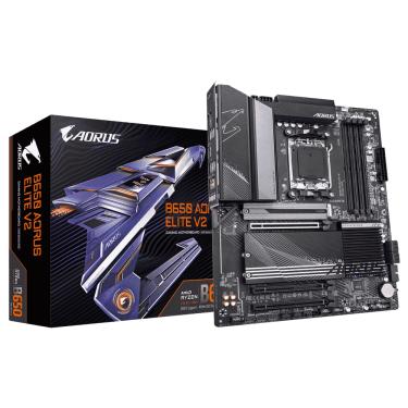 Imagem de Placa Mãe Gigabyte B650 AORUS ELITE V2 AMD AM5 Chipset B650 4xDDR5 ATX