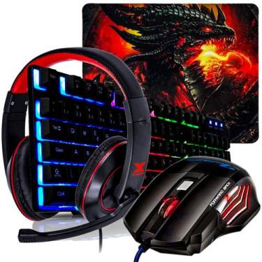Imagem de Kit Periféricos Gamer Teclado Rgb Mouse Gamer HeadSet Gamer - mista