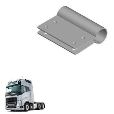 Imagem de Abraçadeira Longa Suporte Paralama Volvo Fh Nh Original - Fado