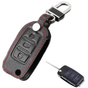 Imagem de Capa Chave Chaveiro Canivete 3 Botões Volkswagen Fox Up Nem beatle Pol