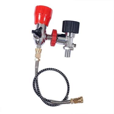 Imagem de TUDIVING-Estação de enchimento de adaptador de mergulho, cilindro de alumínio de mergulho, válvula de conexão de garrafa grande a pequena, válvula de mergulho para tanque de ar PCP M18x1.5