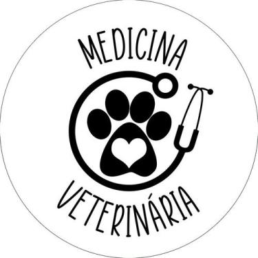 Imagem de Painel De Festa Redondo 1,50x1,50 - Profissão Medicina Veterinária Est