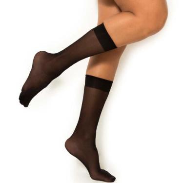Imagem de Meia Trifil 3/4 Fina Fio 20 Europeu W06106, Preto, UN
