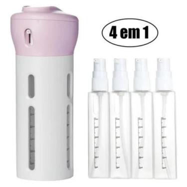Imagem de Garrafa Dispenser Portátil Shampoo Gel Kit Viagem Frasco - Bimport