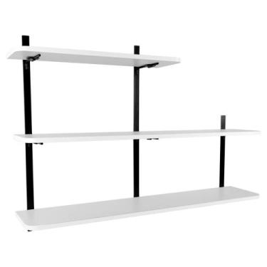 Imagem de Prateleira com 3 Níveis Decoração Sala Escritório Cardiff - Loja da Is