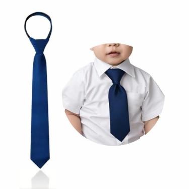 Imagem de Gravat Slim Social Com Nó Pronto E zíper Infantil RN a 6 Anos - MCOLIS