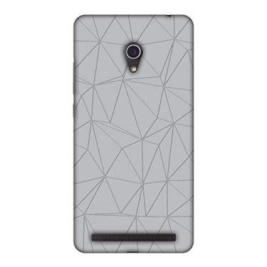 Imagem de AMZER Capa rígida de encaixe fina designer para ASUS Zenfone 6 A600CG, cor HD, capa traseira ultraleve - Fibra de carbono Redux Stone Gray 13