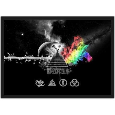 Imagem de Quadro Decorativo Bandas Led Zeppelin Com Moldura Salas e Quartos G03 