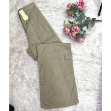 Imagem de WWZ FASHION Calça Feminina Cargo Blogueirinha Tendência 8505, Palha, M