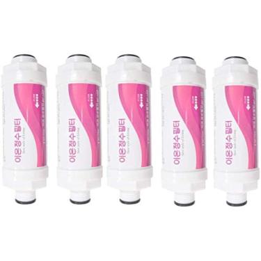 Imagem de Conjunto de parafuso de substituição de filtro de água de íon bidê 5 peças 15 mm: resina iônica para assento de vaso sanitário bidê de luxo Brondell Swash 1400