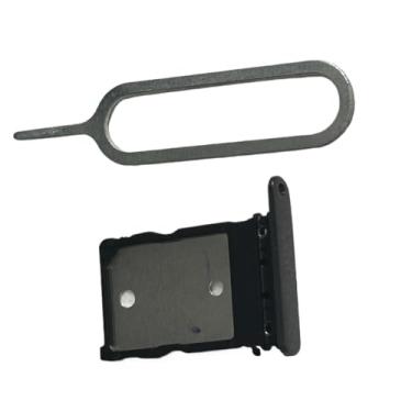 Imagem de zhxchzhi Suporte de bandeja de cartão SIM OEM + pino de substituição para peças Google Pixel 9 pro XL preto
