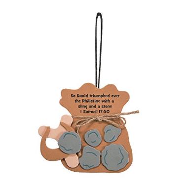 Imagem de Fun Express David & Goliath Ornament Craft Kit - Makes 12 - Sunday School Crafts for Kids
