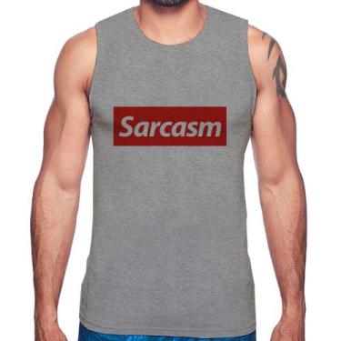 Imagem de Regata Sarcasm - Foca na Moda, Cinza, P